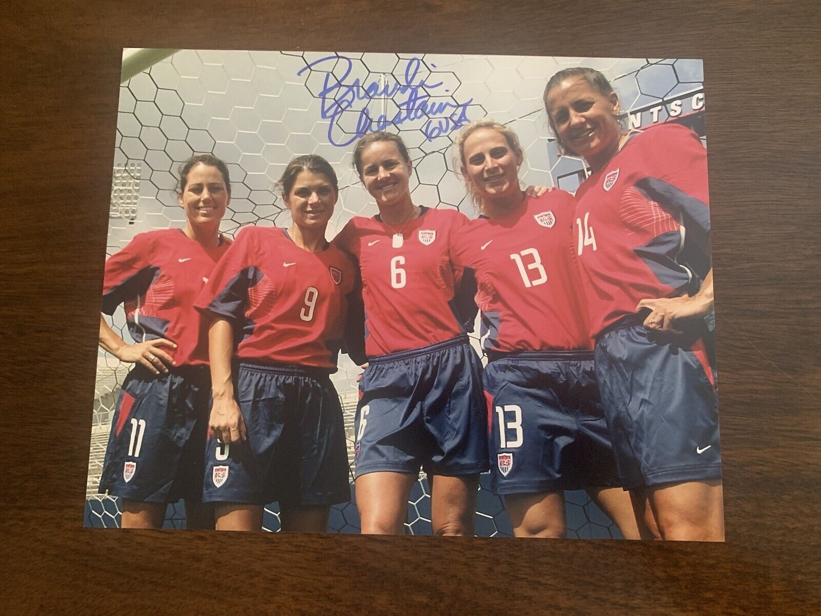 Brandi Chastain Signed 8X10 Photo Poster painting Autographed USA Champion