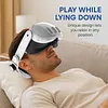 Soft Rubber HeadStrap for Meta Quest 3/3S Accessories Adjustable Replacement Strap Breathable Enhanced Support and Reduce Facial Stress