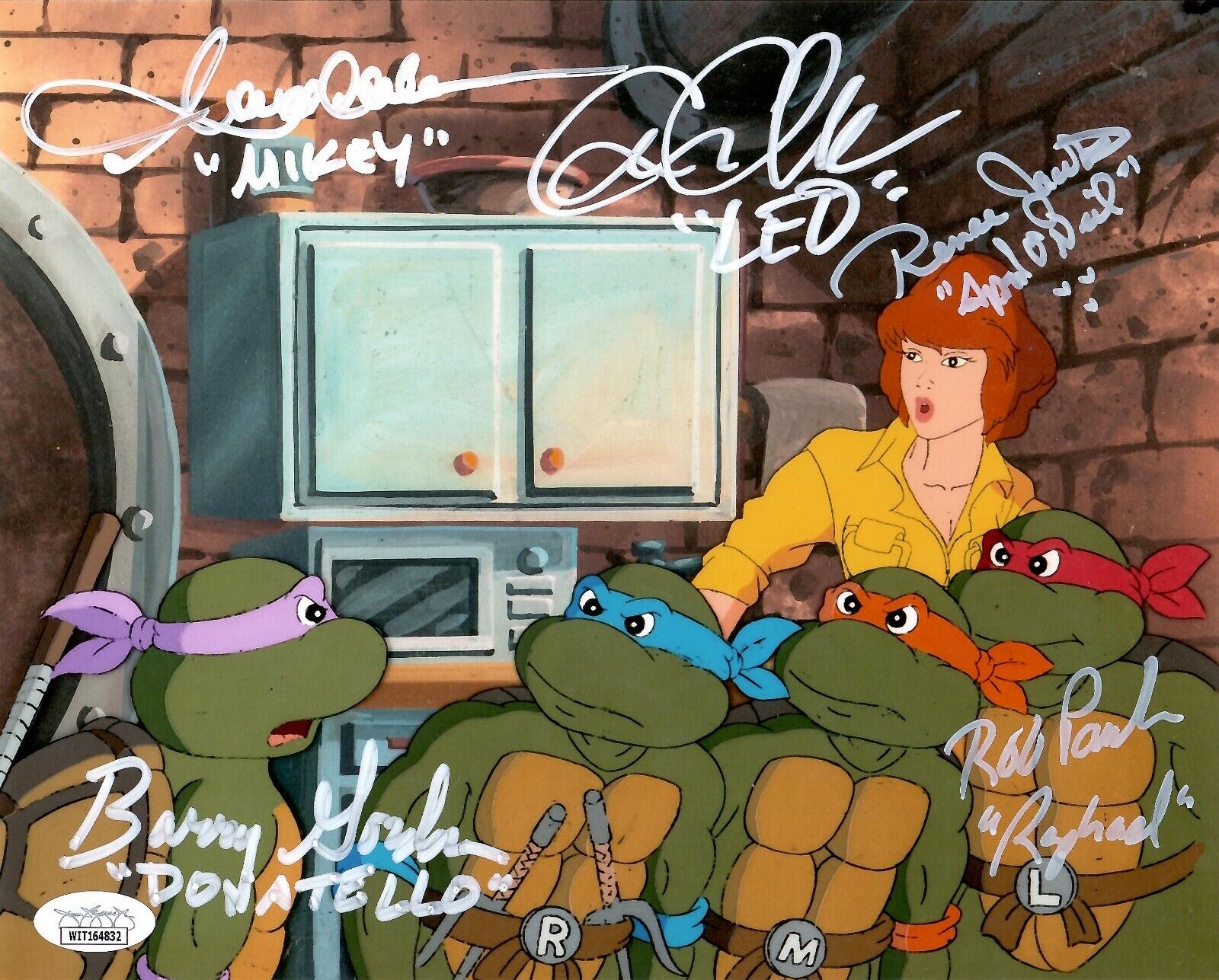 Teenage Mutant Ninja Turtles cast signed inscribed 8x10 Photo Poster painting JSA Witness TMNT