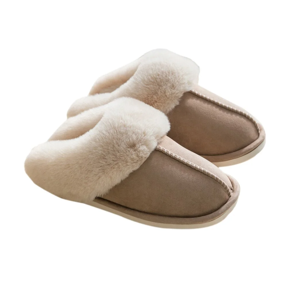 2020 New Women Indoor Slippers Warm Plush Home Slipper Anti Slip Autumn Winter Shoes House Floor Soft Slient Slides