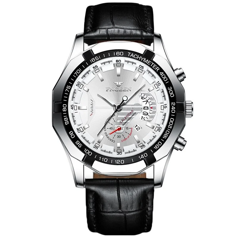 Luxury Stainless Steel Band Waterproof Quartz Watch For Men-VESSFUL