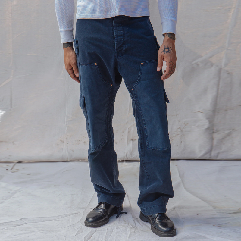 Men's 10 oz. 100% Cotton Herringbone Twill Washed Cargo Pants