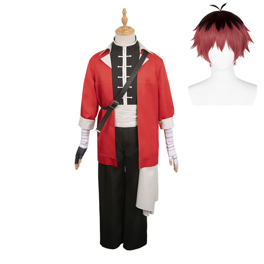Anime Frieren: Beyond Journey's End 2023 Stark Red Set Cosplay Costume Outfits Halloween Carnival Suit