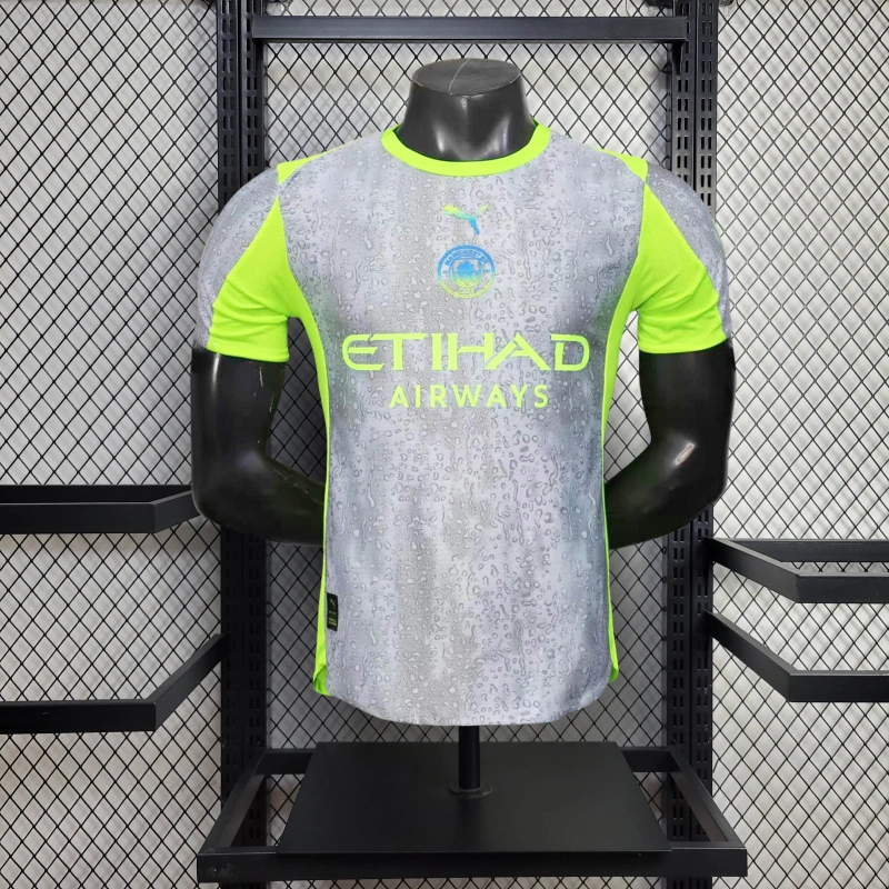 25/26 Manchester City Third Away Player Version Men's Football T-Shirt