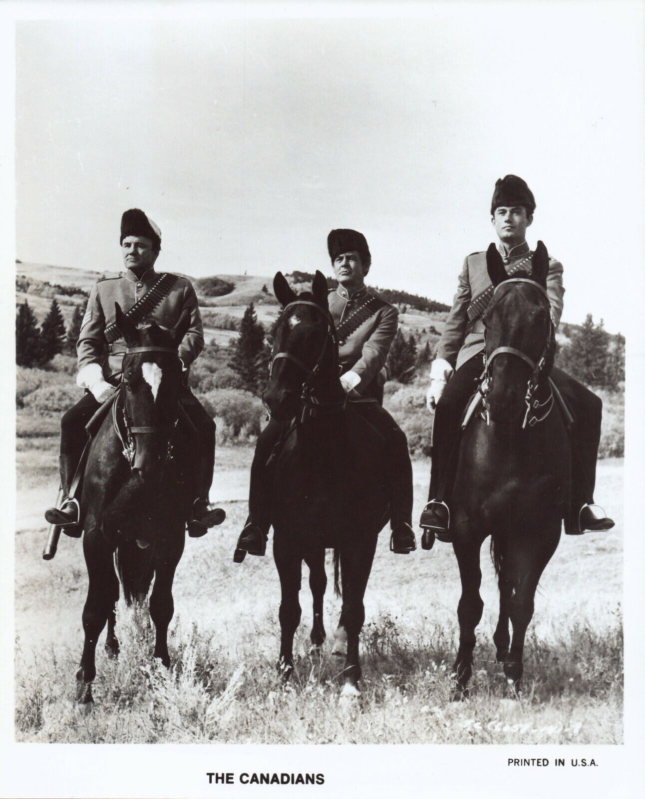 ROBERT RYAN JOHN DEHNER 1961 Movie Vintage Promo 8x10 Photo Poster painting THE CANADIANS