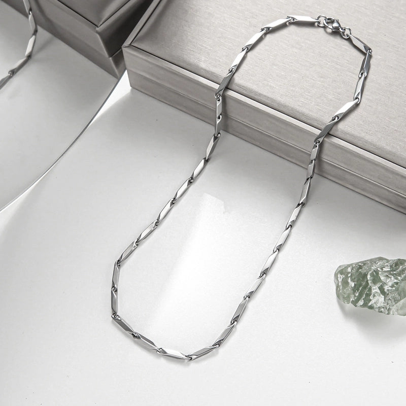 Fashion Geometric Titanium Steel Polishing Plating Necklace 1 Piece