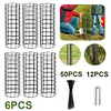 6 Pcs Tree Trunk Protector Metal Plant Guard Protectors with Zip Ties & Stakes