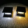 Solar Power LED Pillar Lamp Outdoor Garden Fence Lamp Yard Post Cap Lights