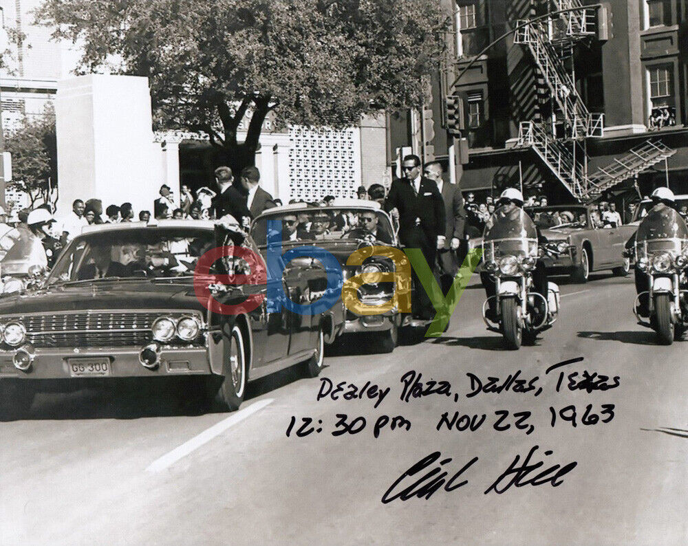 Clint Hill JFK (Secret Service) 8x10 Signed Photo Poster painting Autographed Reprint