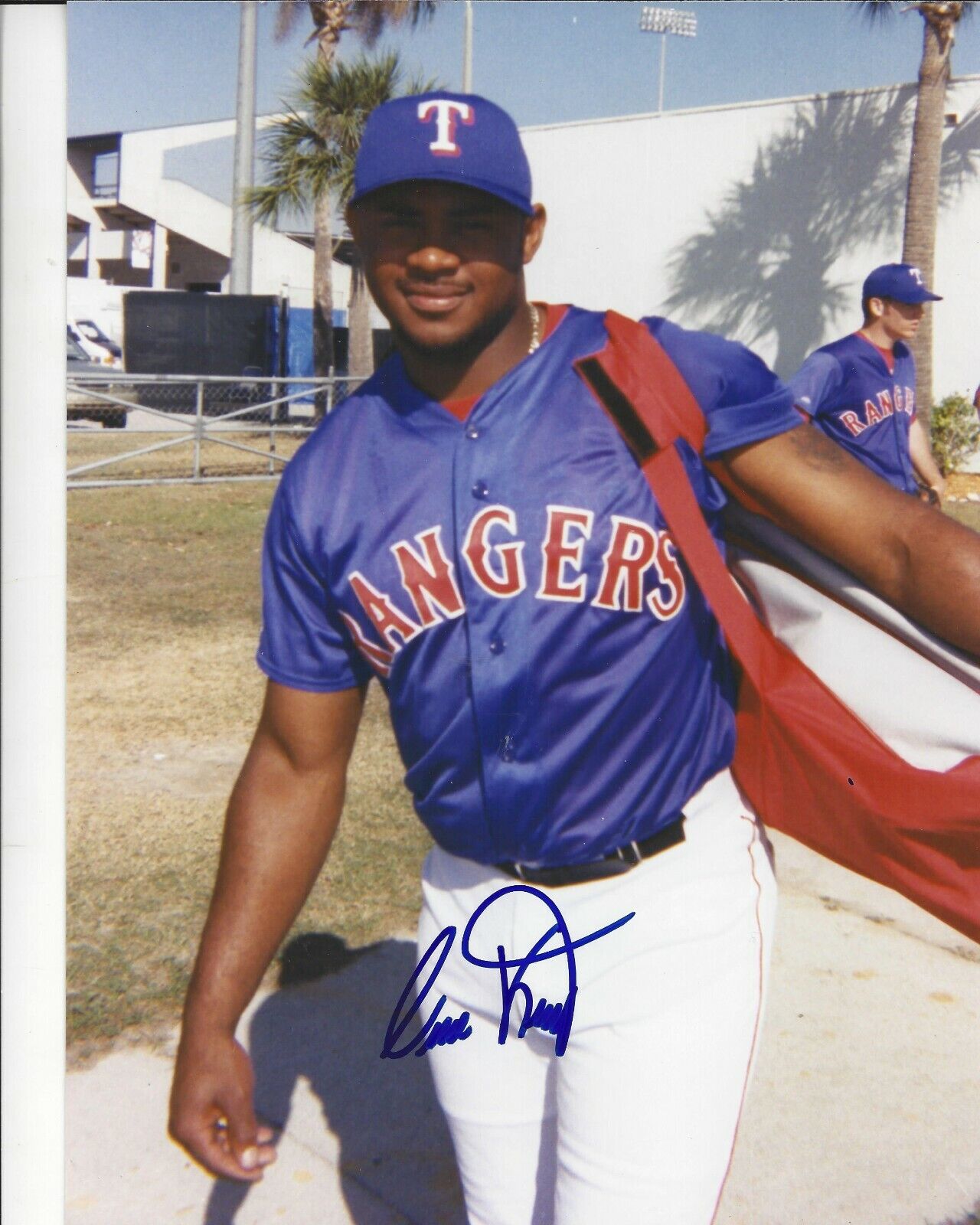 Cesar King Autographed 8x10 Texas Rangers In Person S004