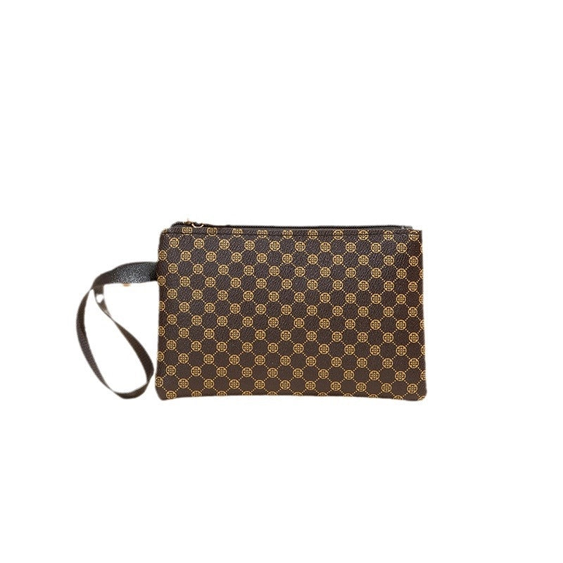 Women’s Stripe Solid Color Pu Leather Zipper Wallets