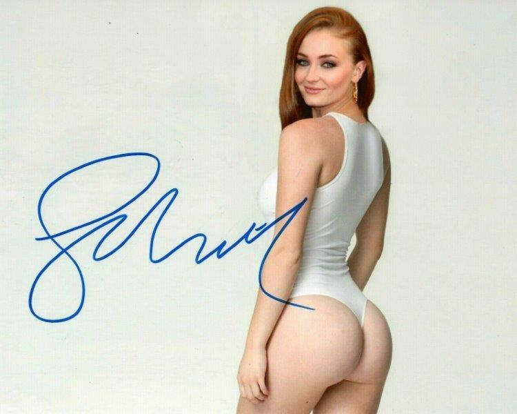 REPRINT - SOPHIE TURNER Hot Sexy Game of Thrones Signed 8 x 10 Photo Poster painting Poster