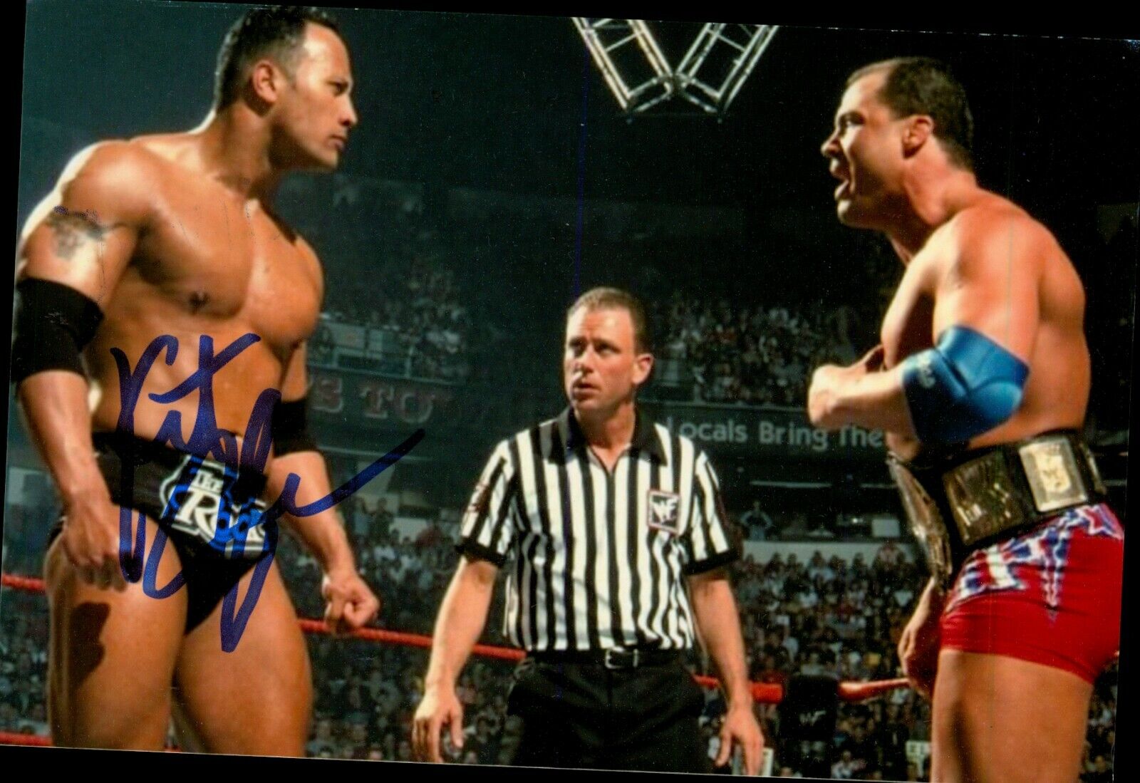 Kurt Angle Signed 6x4 Photo Poster painting WWE RAW Royal Rumble Autograph Memorabilia + COA