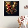 Diamond Painting -DIY Round Drill Letter V