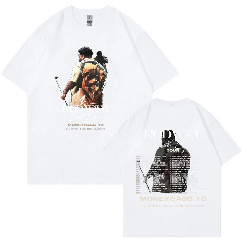 Rod Wave Last Lap Tour  Printed Men's Oversized T-shirts