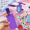 (US Local)Diamond Painting Bead Storage Container Diamond Art Organizer(24 Bottles Purple)