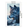 Wolf-11CT Stamped Cross Stitch 40*70cm/15.75*27.56in(Big Size) tapestrymarket