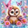 Diamond Painting-5D Full Round Drill Cartoon Owl(40x40cm)