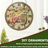 2D DIY Acrylic Bicycle Diamond Painting Clock Pendant w/ Clock Function Wall Art