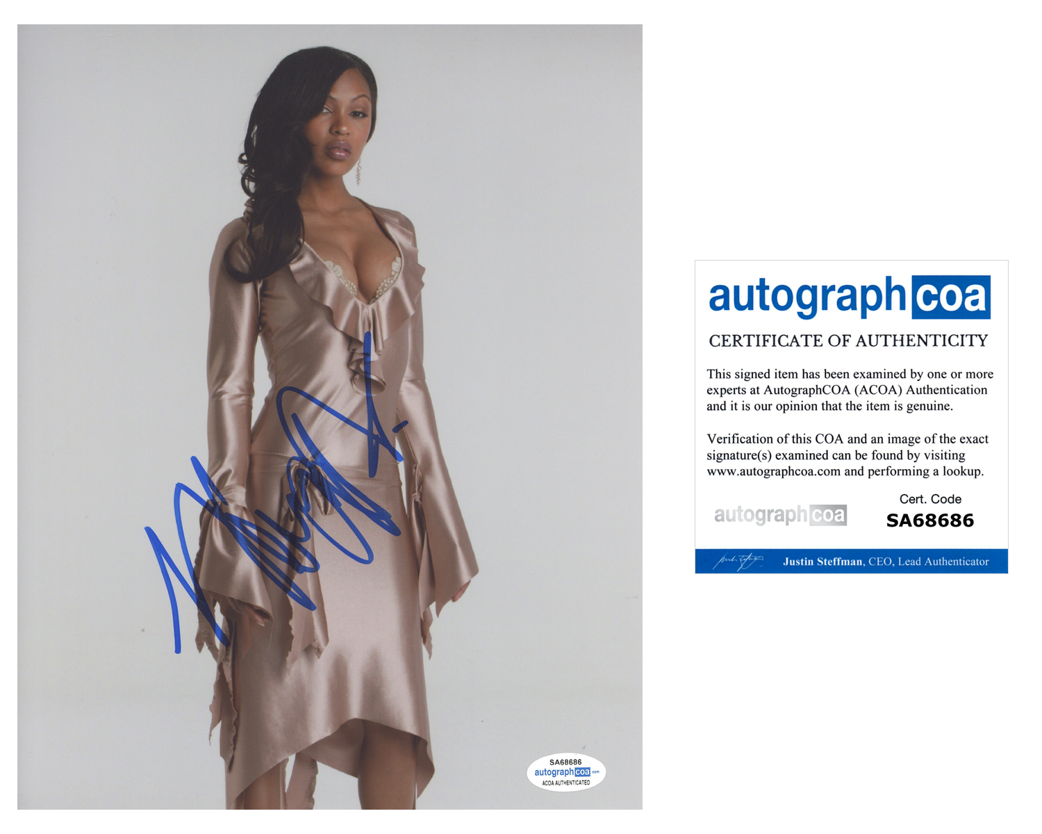 Meagan Good Signed Autographed 8x10 Photo Poster painting Stomp The Yard Actress ACOA COA