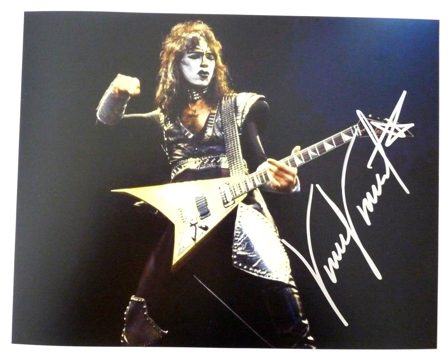 Vinnie Vincent KISS Autographed Signed 11X14 Photo Poster painting PSA BAS Guaranteed #5 F3