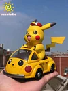 Small & Big Scale Pikachu with Pikachu Car - Pokemon Resin Statue - sun Studio
