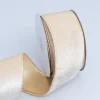 Velvet Golden Wire 5 / 6.3cm x 10 yards Christmas Gift Wrapping Ribbon