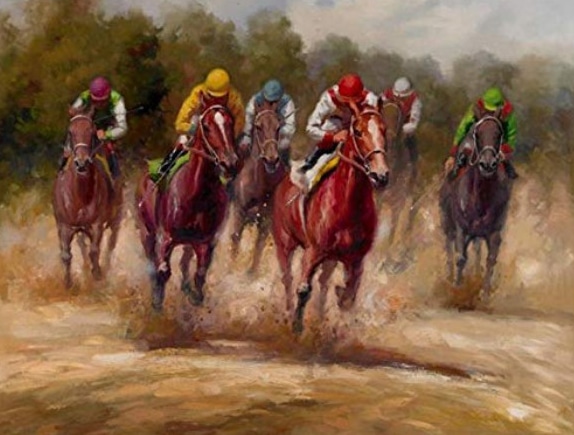 

Horse Racing – Paint By Numbers - 40*50CM, 501 Original
