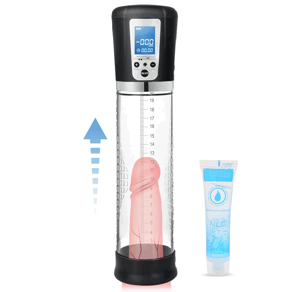 Aircraftcup™ Electric Penis Vacuum Pump with 4 Suction Intensities, Adorime Rechargeable