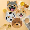 6pcs DIY Diamond Painting Coaster Kit With Holder - Puppy