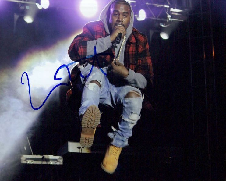 Kanye West signed 8X10 Photo Poster painting in-person