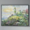>SALE<Full Embroidery Cotton Thread 14CT Counted Lighthouse V Cross Stitch 57x46cm