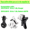 SHICHU Engine Motor Mount Compatible with 2012-2015 Civic 1.8L Coupe/Sedan Replacement for A65048 A65021 A65087 Set of 3