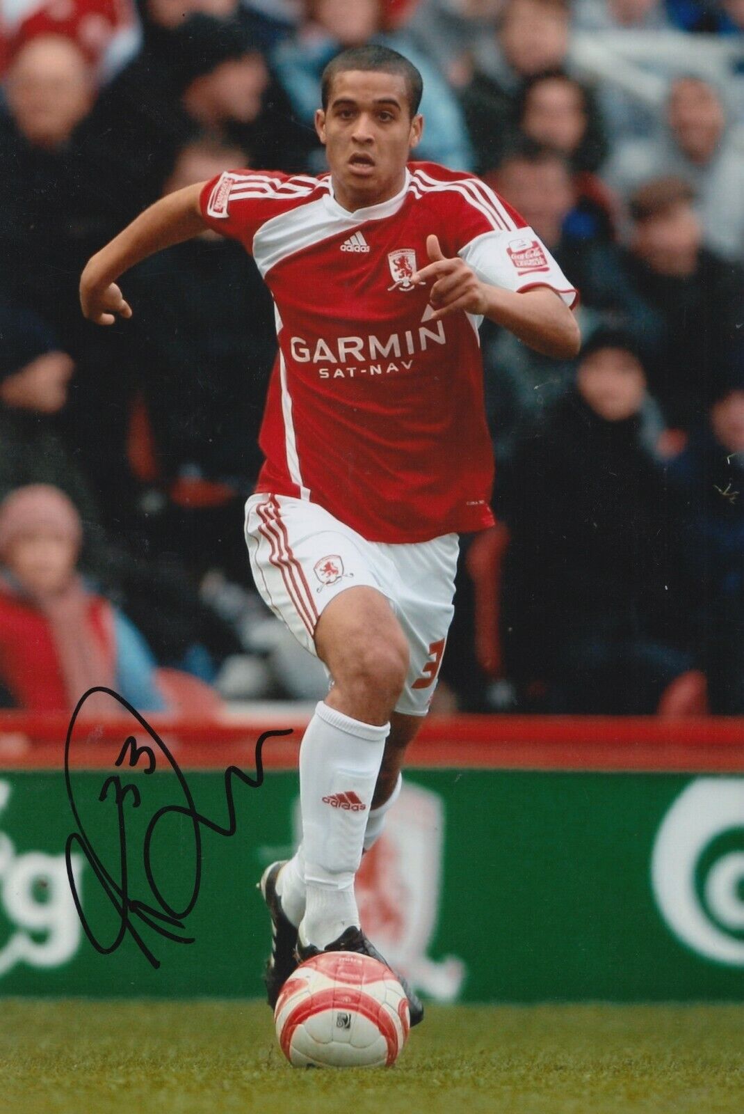 Kyle Naughton Hand Signed 12x8 Photo Poster painting - Middlesbrough - Football Autograph.