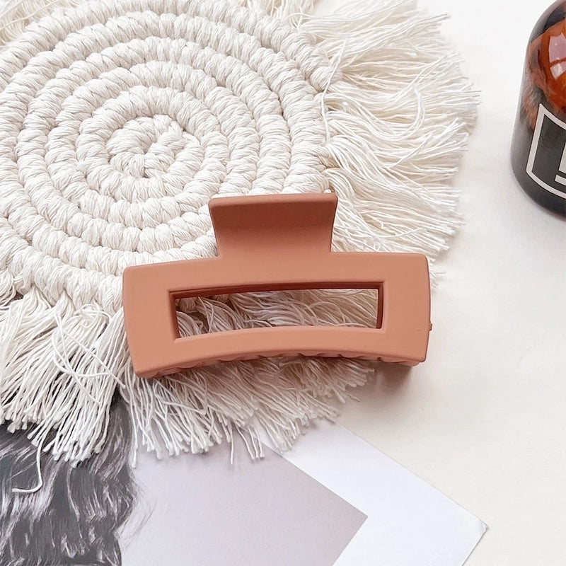 Women’s IG Style Solid Color Plastic Hair Claws