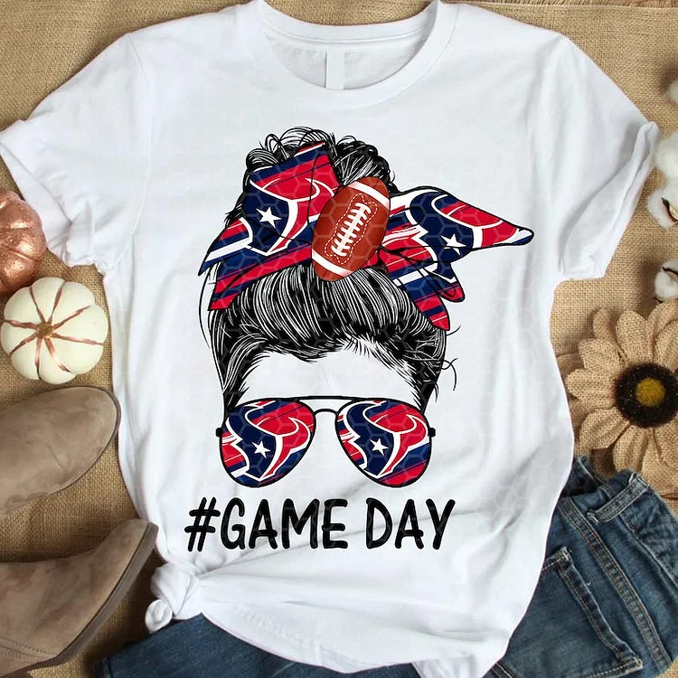 Houston Texans Women's White Relaxed T-Shirt