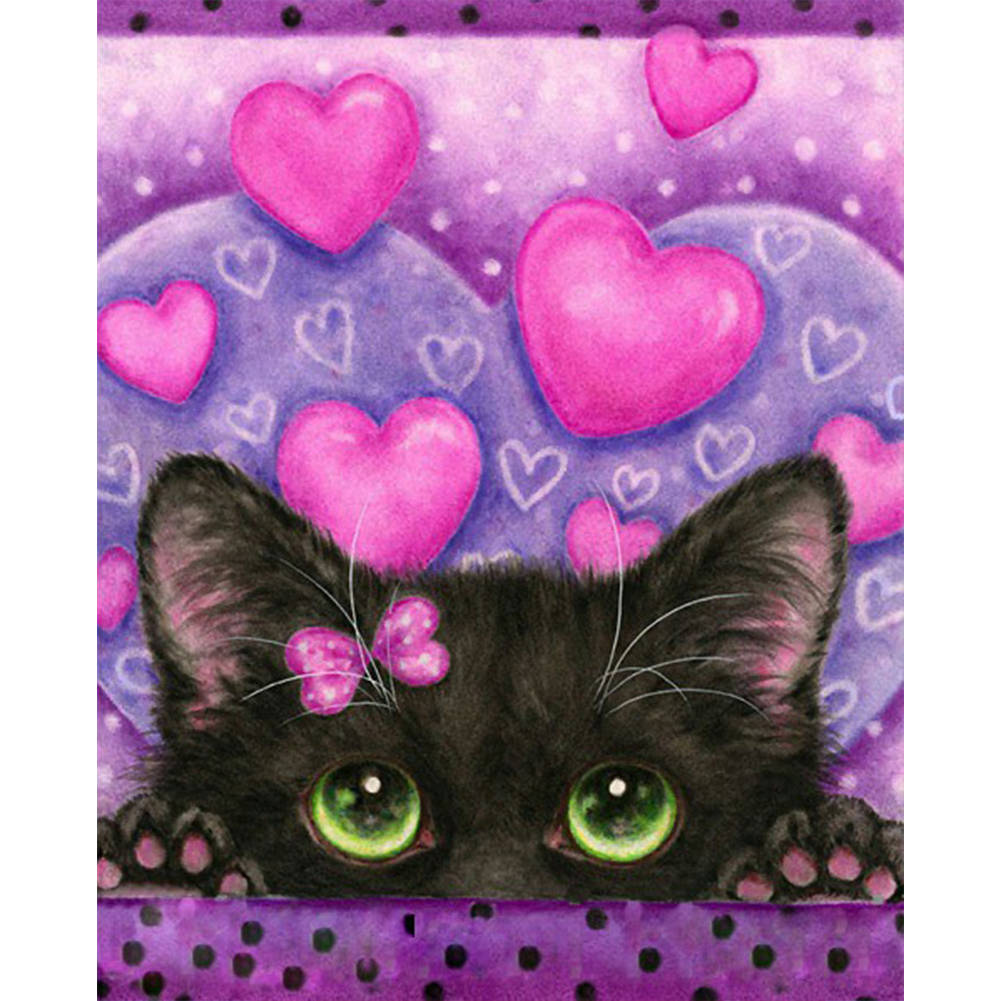

Love Cute Cat - Round Drill Diamond Painting - 30*40CM, 501 Original