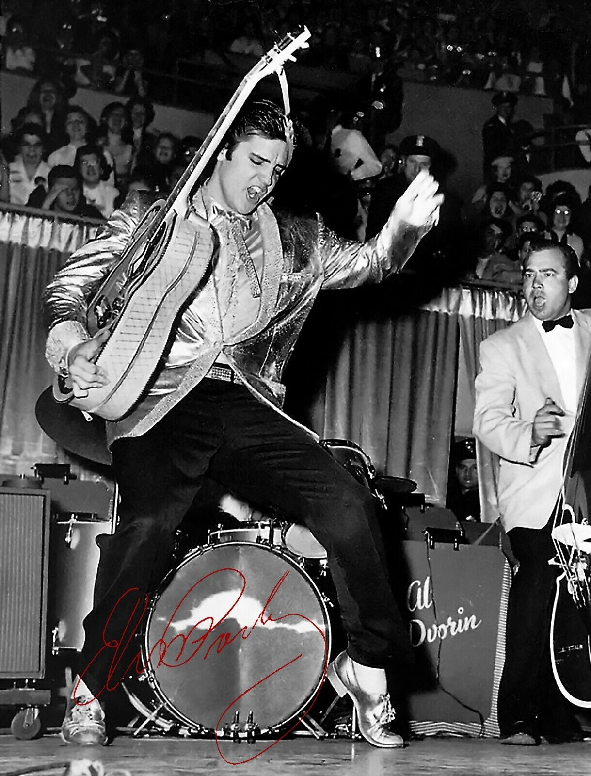 ELVIS PRESLEY SIGNED AUTOGRAPH SIGNATURE 8.5X11 Photo Poster painting PICTURE REPRINT ROCK ROLL