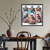 Oiseau en bouteille-perceuse ronde peinture diamant-40*40cm