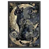 Black Cat Moon-11CT Counted Cross Stitch Kit(40x60cm)