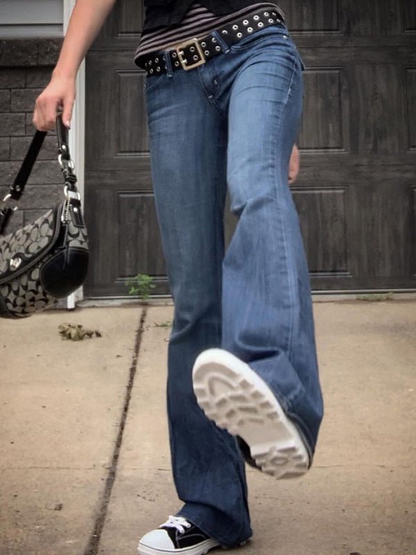 Women's Jeans High Waist Flare Slim Jeans