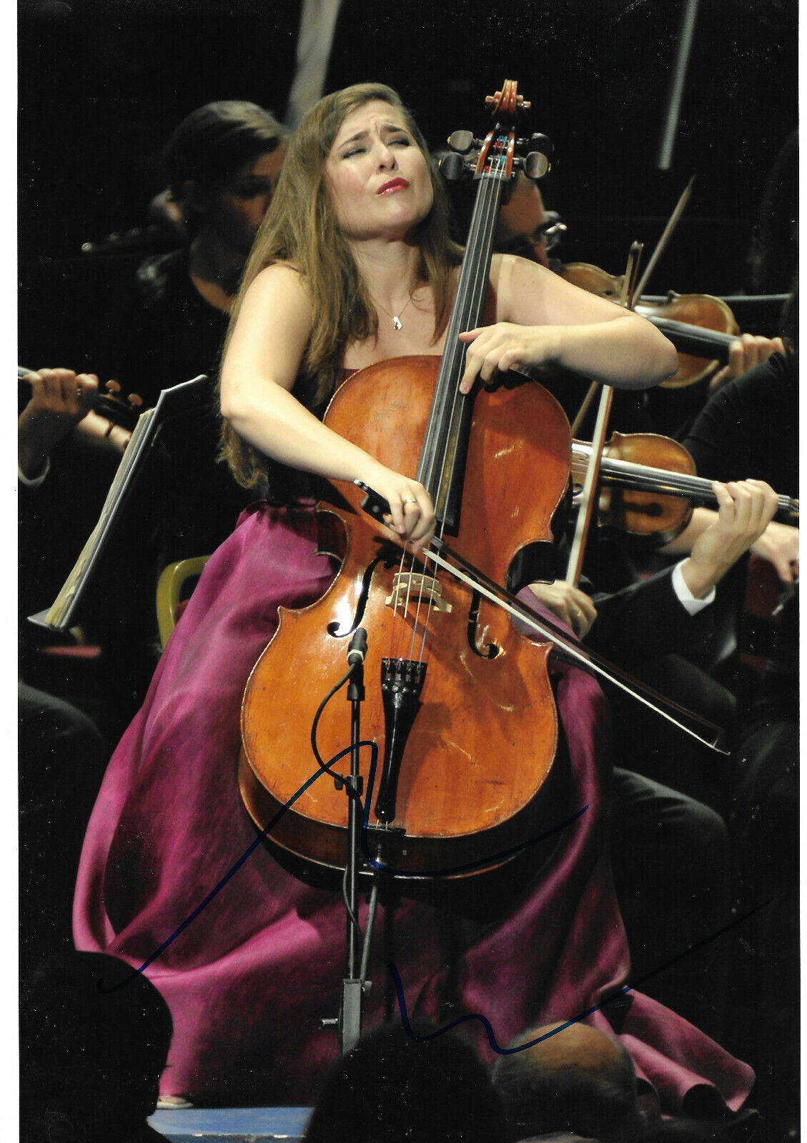 Alisa Weilerstein Cellist signed 8x12 inch Photo Poster painting autograph