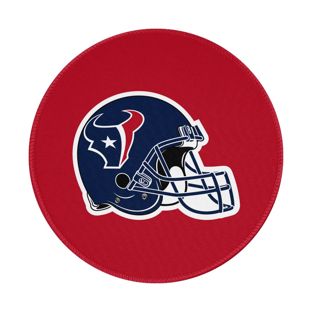 Houston Texans Helmet Non-Slip Rubber Round Mouse Pad