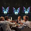 Solar Outdoor Hanging LED Light Waterproof Metal Flying Insects Night Light with Hanging Rope/Hook Simulated Insect Ornaments for Patio Party Glow Festive Balcony Porch