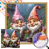 (40*40cm)Gnome - Round Partial AB Drill Diamond Painting