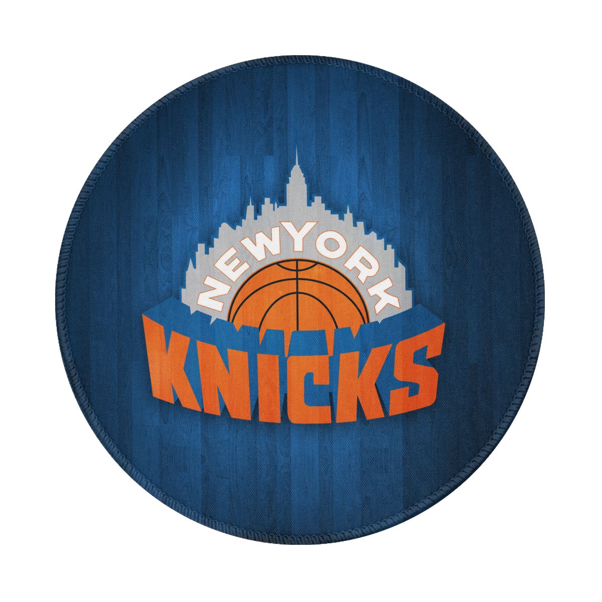New York Knicks Navy Non-Slip Rubber Round Mouse Pad