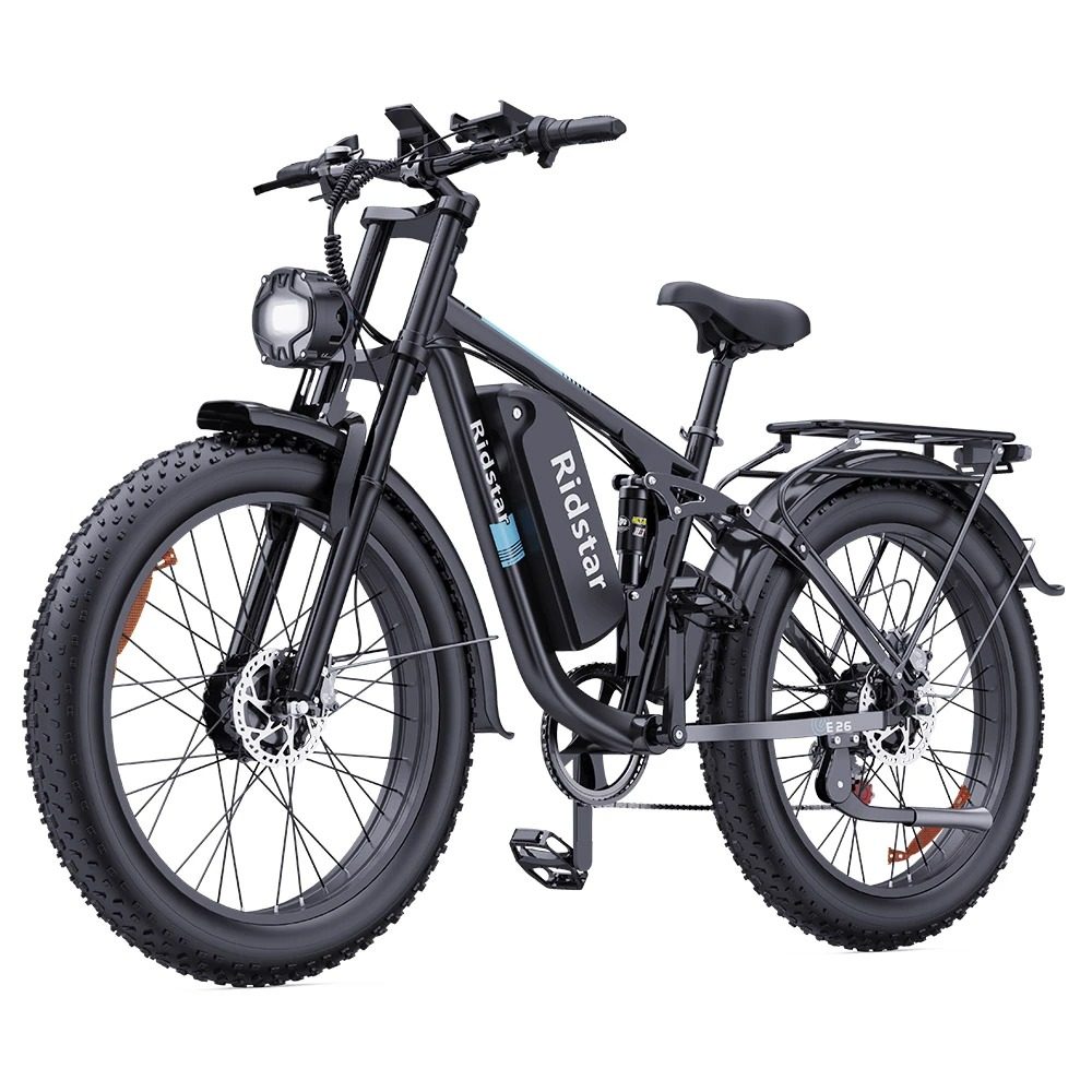 Ridstar E26 Pro Electric Bike 1000W*2 Motor, 48V 23Ah Battery, 49km/h Max Speed, 75km Range 