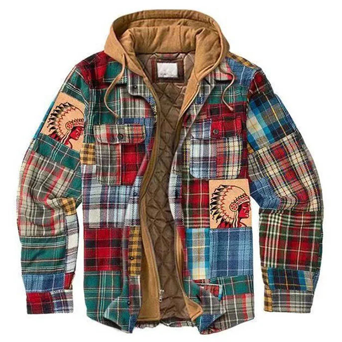 Flannel Hooded Jacket