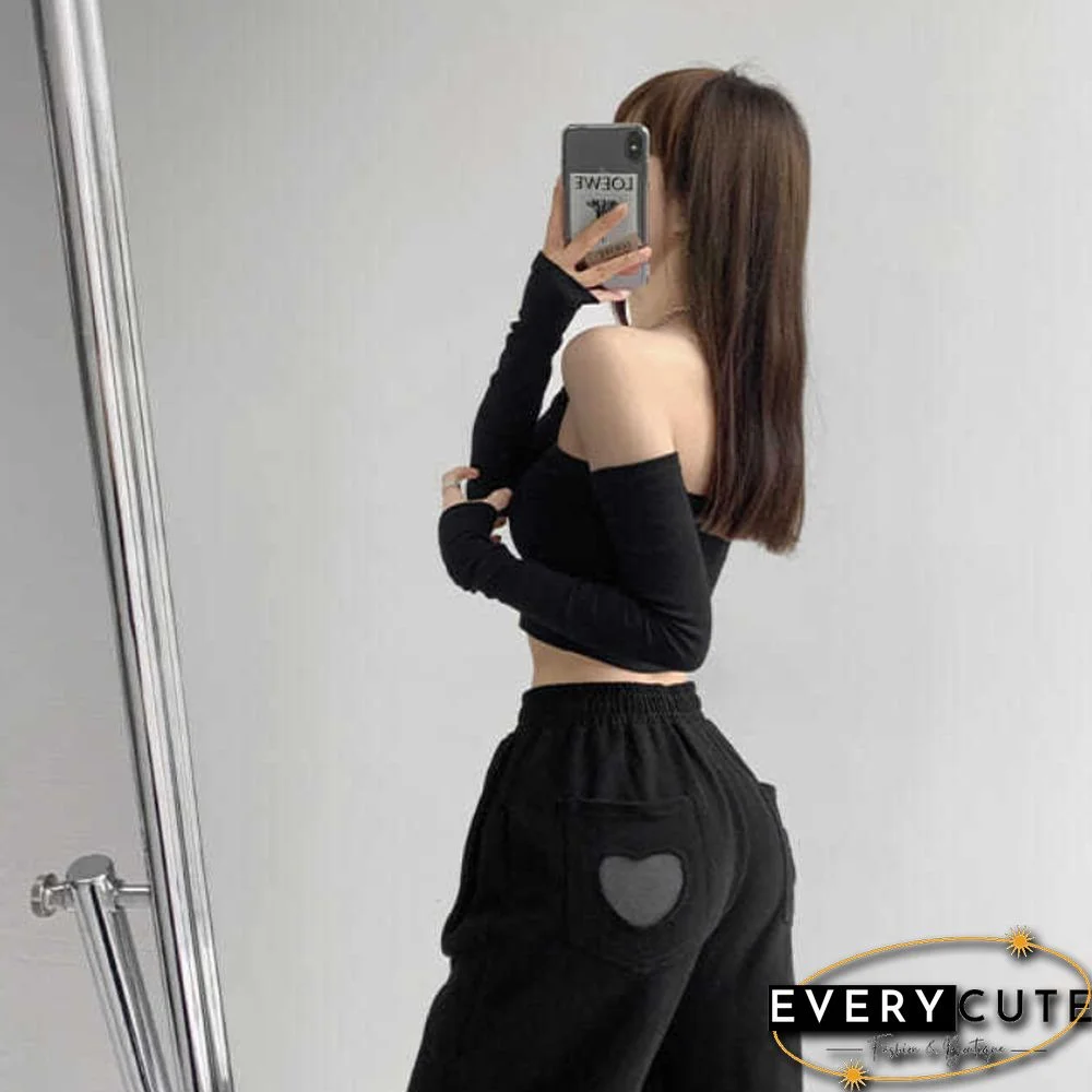 Streetwear Sexy Women Camis Tube Summer Skinny Crop Fashion Harajuku Removable Sleeve Feminine Hip Hop Hot Girls Club Party Jazz