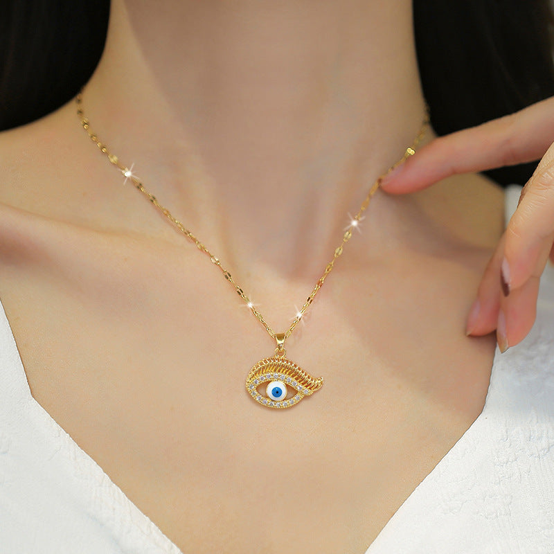 Moon Geometric Stainless Steel Stainless Steel Necklaces